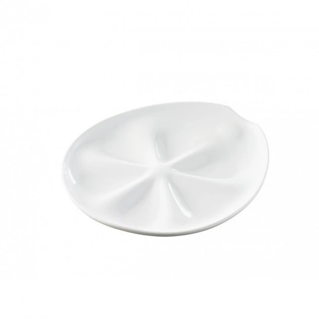 Assiette à Huîtres Blanche 26 X 24 Cm Impulse Revol 3 Assiette à Huîtres Blanche 26 X 24 Cm Impulse Revol