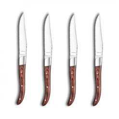 Coffret 4 Couteaux Steak Royal Steak Bois 22,5 Cm Amefa