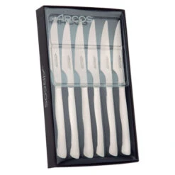 Coffret 6 Couteaux à Steak 11 Cm Lame Lisse Acier Inoxydable Arcos