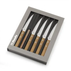 Alternative view of Coffret 6 Couteaux Steak Pizza Bois 21,5 Cm Amefa