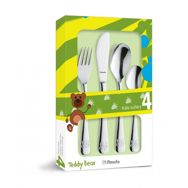 Coffret Ourson 4 Couverts Enfant Amefa 3 Coffret Ourson 4 Couverts Enfant Amefa