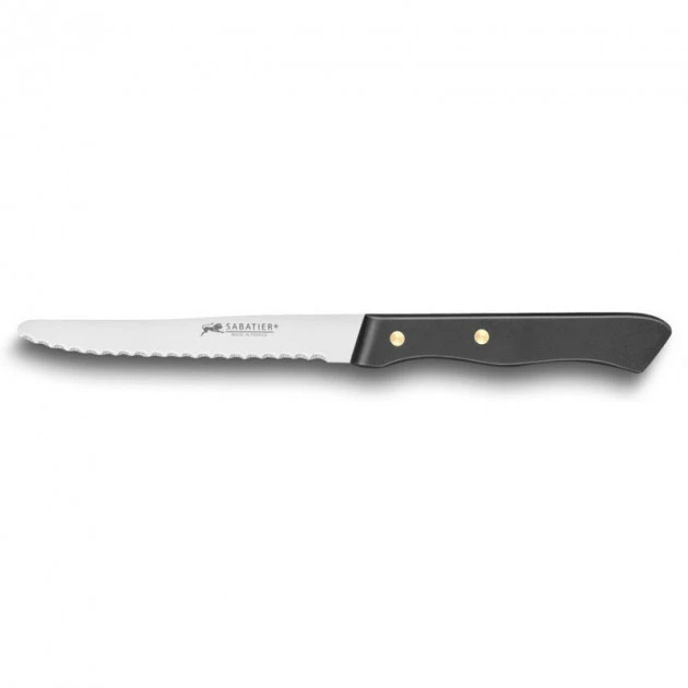 Couteau De Table Cranté 10,5 Cm Sabatier Noir 3 Couteau De Table Cranté 10,5 Cm Sabatier Noir