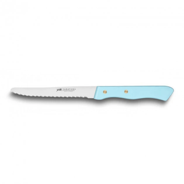 Couteau De Table Cranté 10,5 Cm Sabatier Turquoise 3 Couteau De Table Cranté 10,5 Cm Sabatier Turquoise