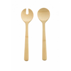 Couverts à Salade En Bambou 27 Cm Pebbly