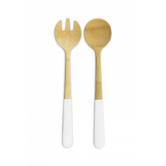 Couverts à Salade En Bambou 31 Cm Pebbly 3 Couverts à Salade En Bambou 31 Cm Pebbly
