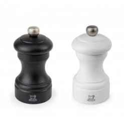 Duo Moulin à Poivre Et à Sel Bistro 10 Cm Noir Et Blanc Peugeot