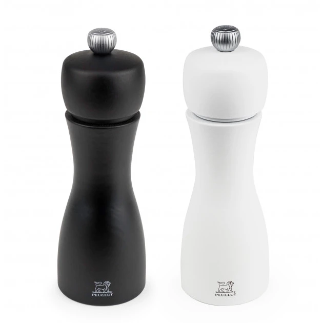Duo Moulin à Poivre Et à Sel Tahiti 15 Cm Noir Et Blanc Peugeot 3 Duo Moulin à Poivre Et à Sel Tahiti 15 Cm Noir Et Blanc Peugeot