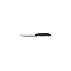 Lot 2 Couteaux à Tomate 11 Cm Noir Swiss Classic Victorinox