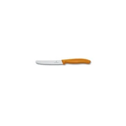 Lot 2 Couteaux à Tomate 11 Cm Orange Swiss Classic Victorinox