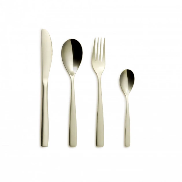 Ménagère 24 Pièces BCN COLORS Champagne Inox 18% 3 Mm Comas 3 Ménagère 24 Pièces BCN COLORS Champagne Inox 18% 3 Mm Comas