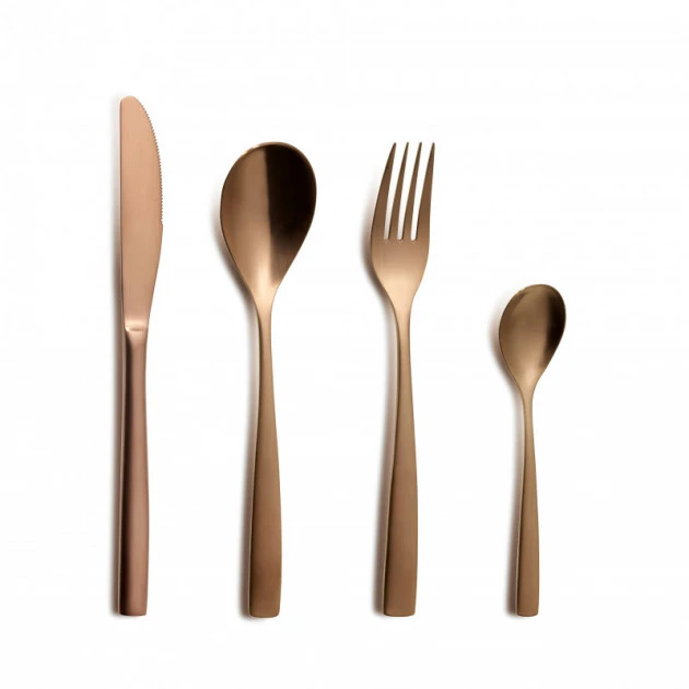 Ménagère 24 Pièces BCN COLORS Cuivre Inox 18% 3 Mm Comas 3 Ménagère 24 Pièces BCN COLORS Cuivre Inox 18% 3 Mm Comas