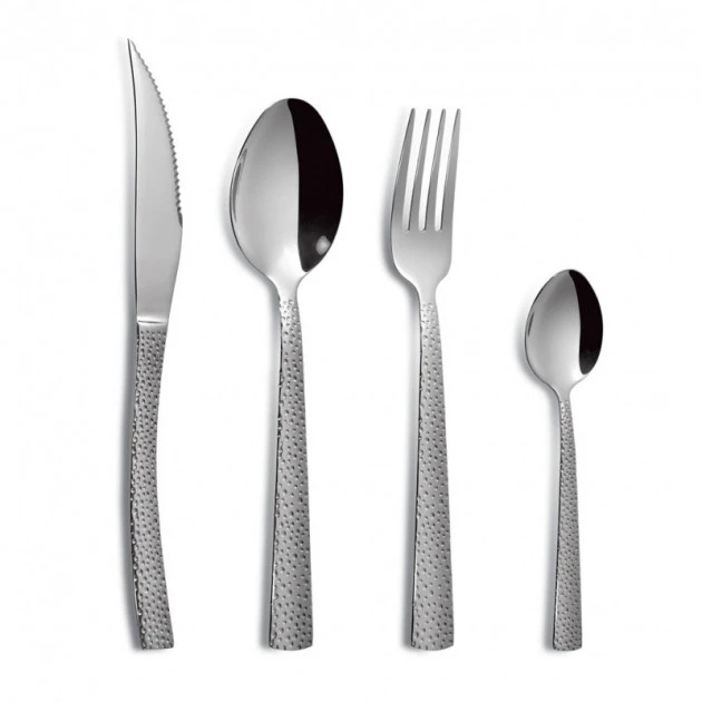 Ménagère 24 Pièces Cheese (martelé) Inox 18% 3 Mm Comas 3 Ménagère 24 Pièces Cheese (martelé) Inox 18% 3 Mm Comas