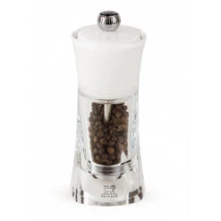 Moulin à Poivre Molène 14 Cm Transparent Et Blanc Peugeot