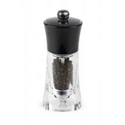 Moulin à Poivre Molène 14 Cm Transparent Et Noir Peugeot