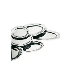 Plat De Service Louis XV Inox 39 X 25 Cm
