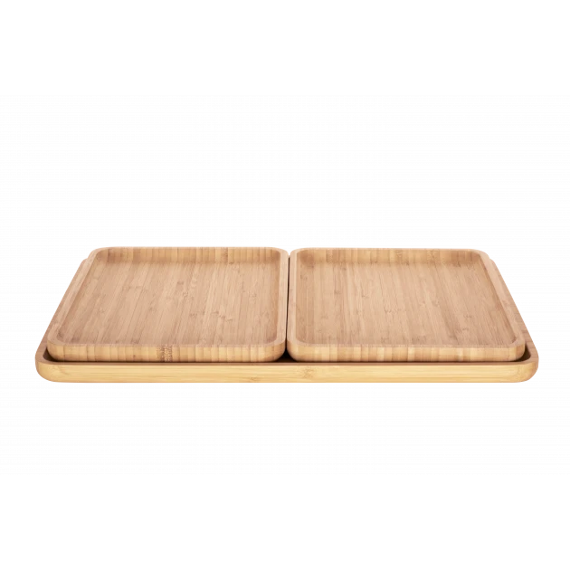 Plateau De Service En Bambou 42 X 30 Cm Pebbly 4 Plateau De Service En Bambou 42 X 30 Cm Pebbly – Image 2
