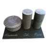 Service Sel, Poivre, Moutarde, Pierres Hautes, Par LeBrun -Duralex Boutique service sel poivre moutarde pierres hautes par lebrun